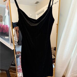 Elegant Black Velvet Dress